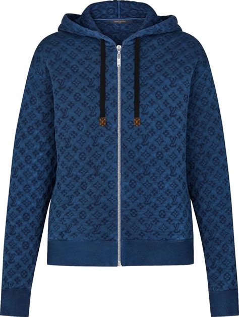 louis vuitton zip up hoodie|louis v monogram hoodie.